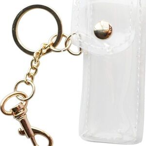 Chapstick Keychain Holder, Clear Fashion Lipstick Case